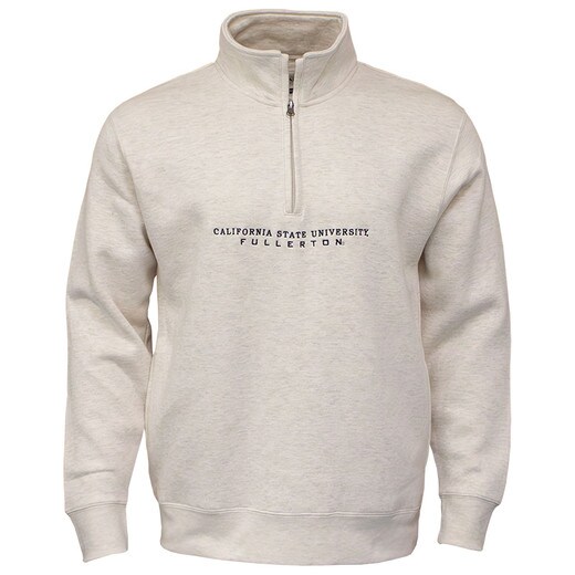 Gear For Sports CSUF Big Cotton Quarter Zip - Oatmeal